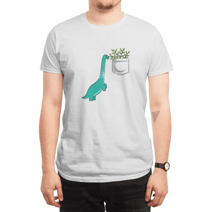 Dinosaur plants in pocket Spor T-Shirt