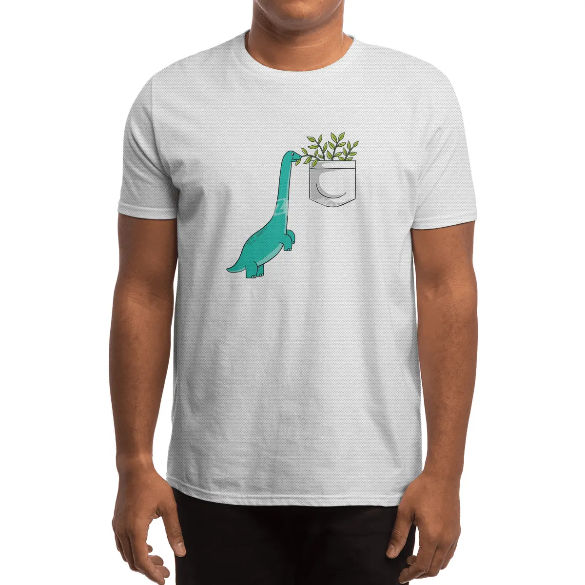Dinosaur plants in pocket Spor T-Shirt