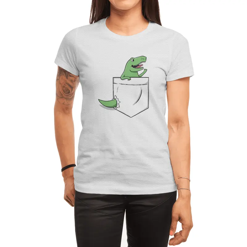 Dinosaur Pocket Spor T-Shirt