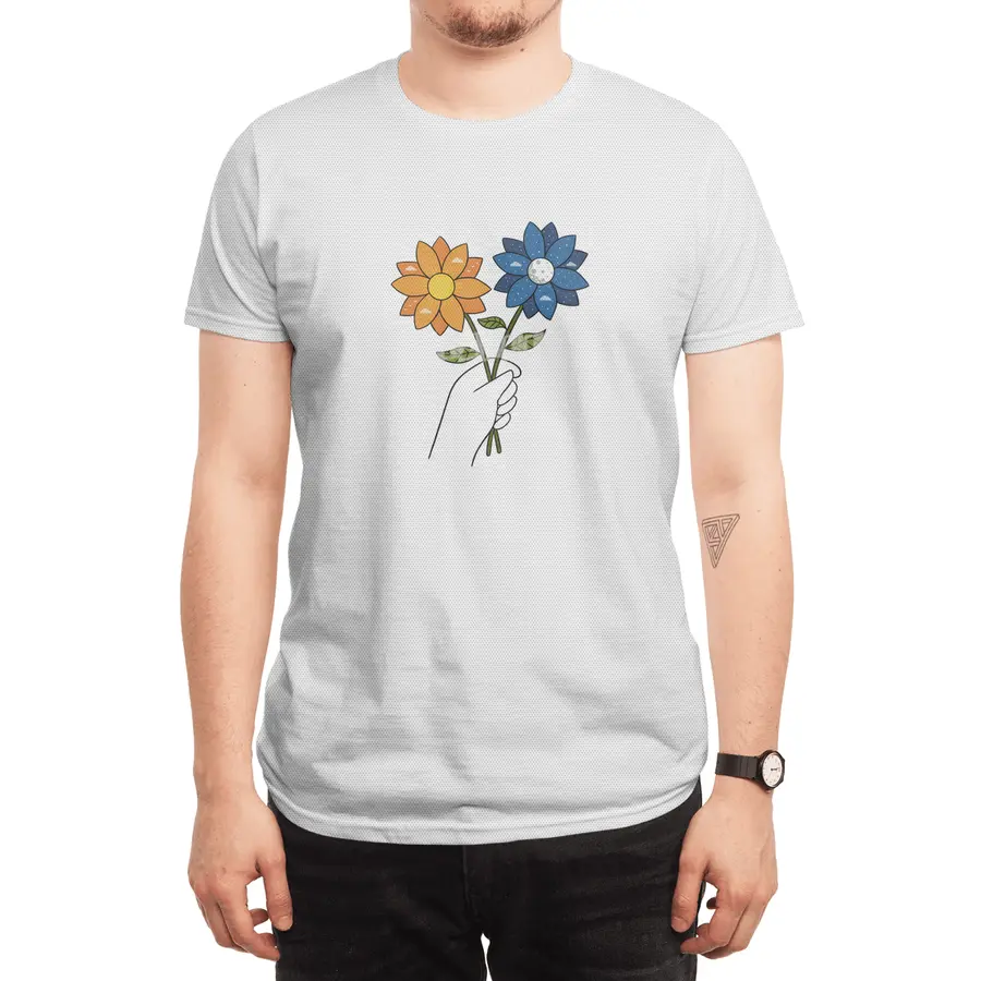 Flowers day and night Spor T-Shirt