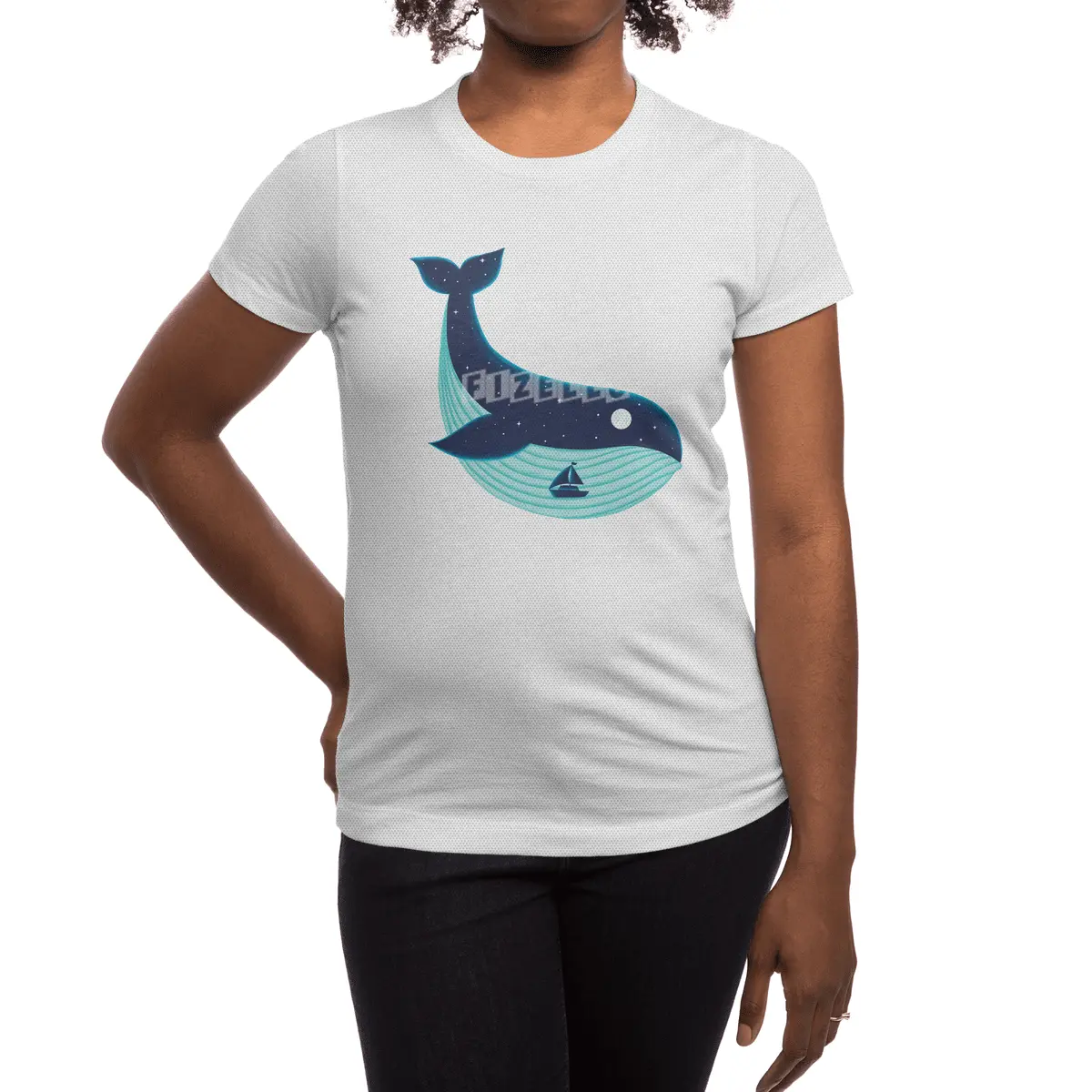 Nature Whale Spor T-Shirt