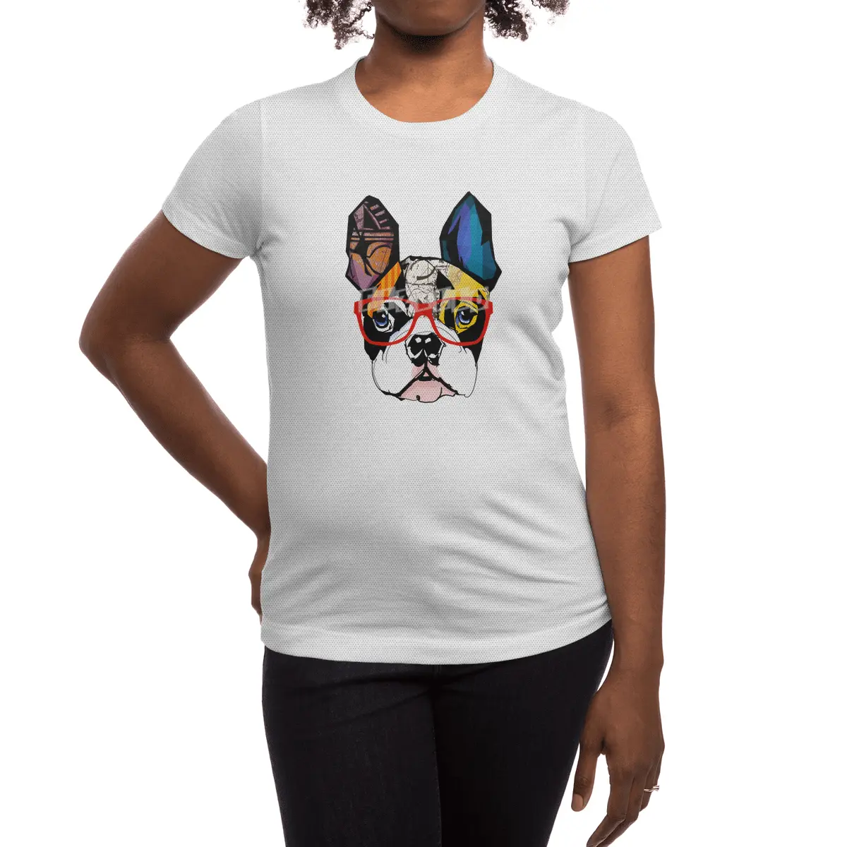 Artsy Frenchie Spor T-Shirt