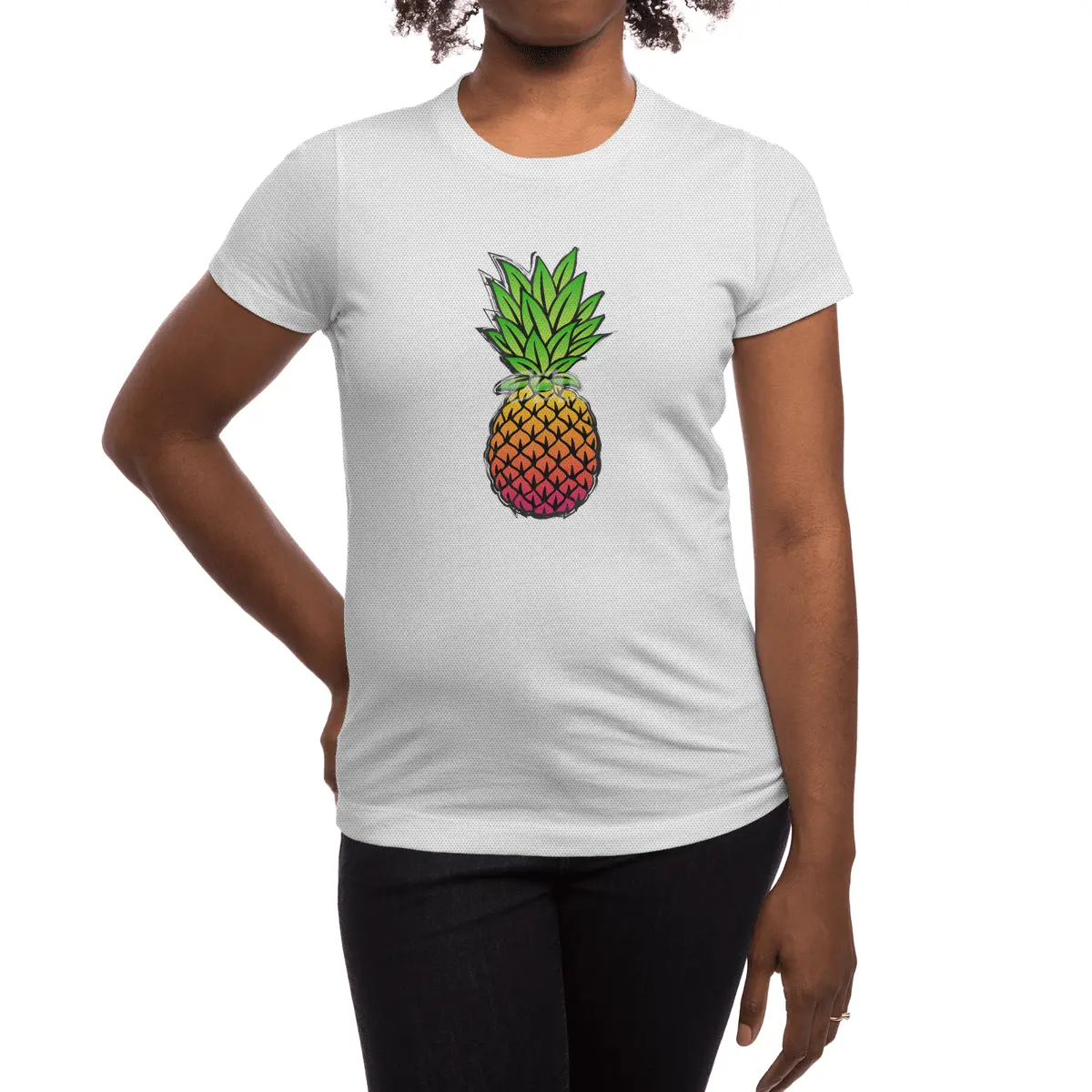 Tropic Pineapple Spor T-Shirt