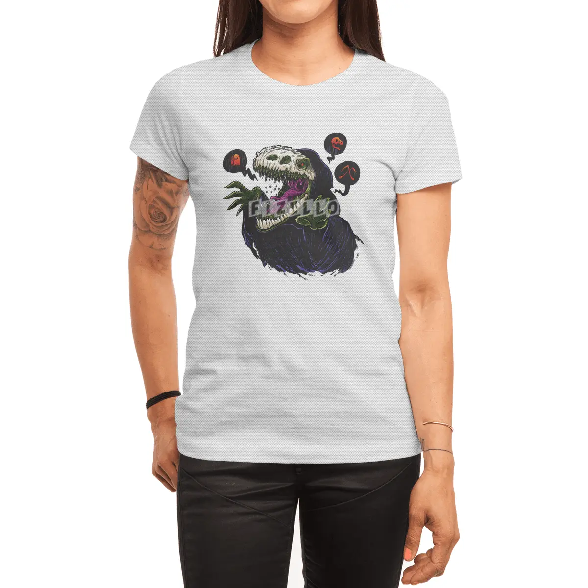 Grim Reapersaur Spor T-Shirt