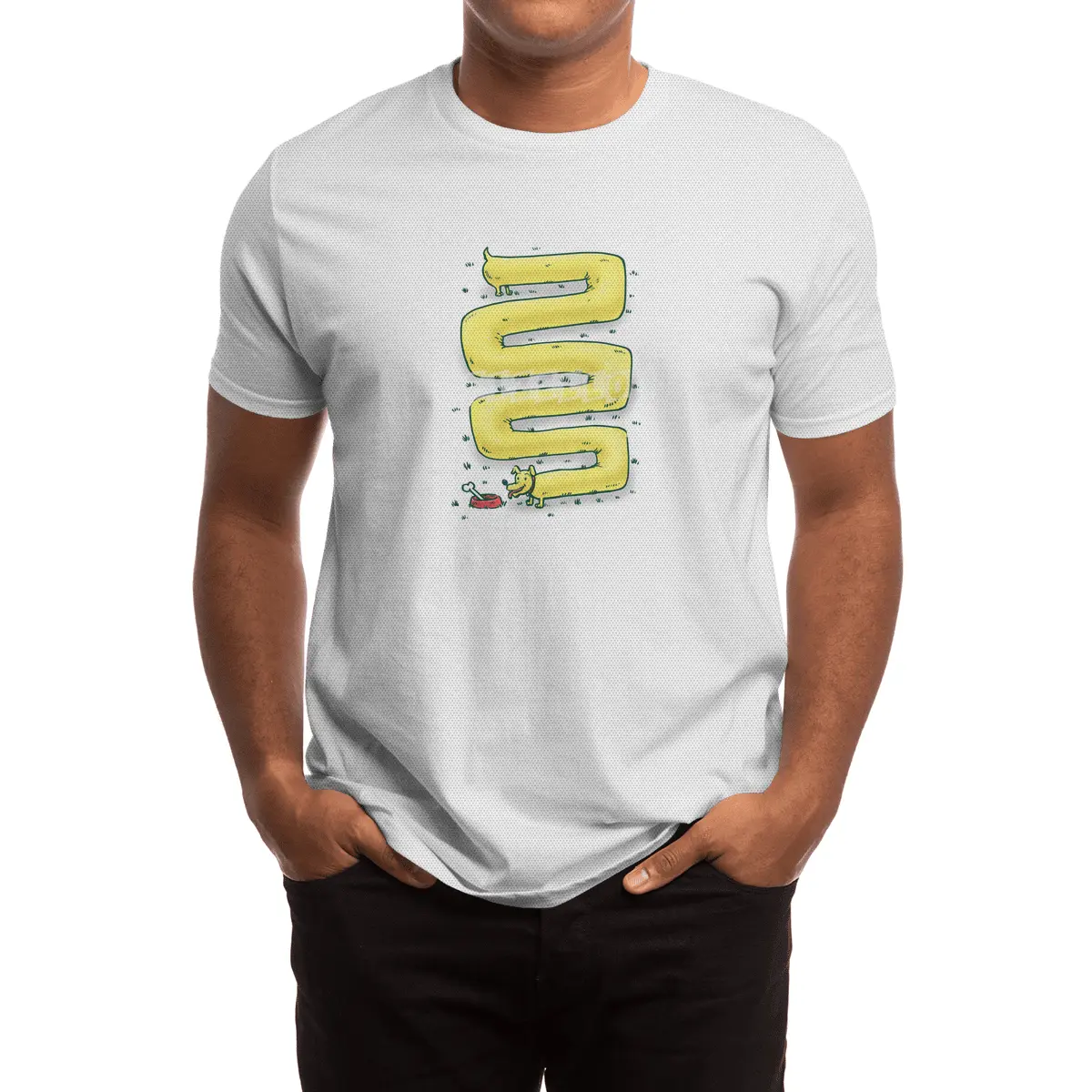 Infinite Wiener Dog Spor T-Shirt