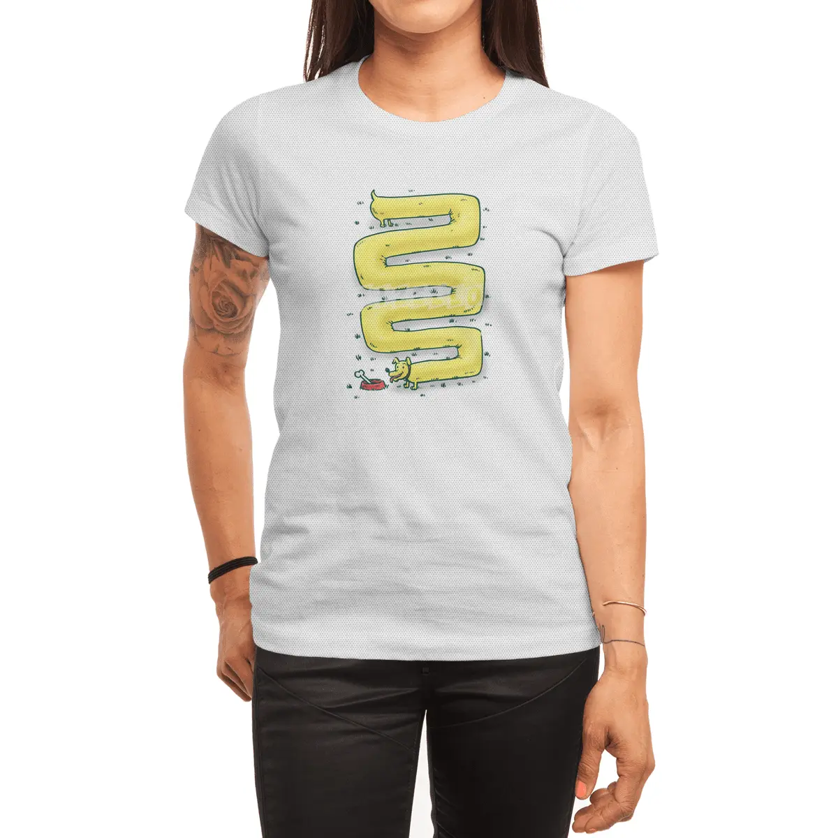 Infinite Wiener Dog Spor T-Shirt