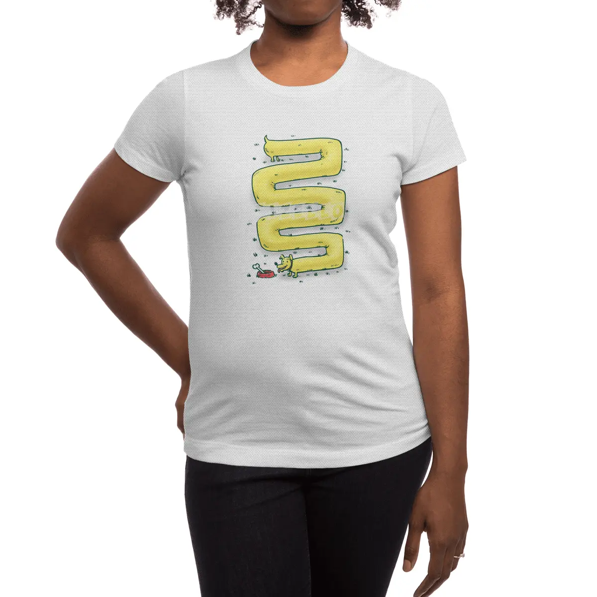 Infinite Wiener Dog Spor T-Shirt