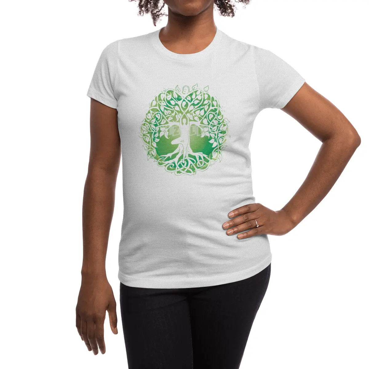 Yoga tree Spor T-Shirt