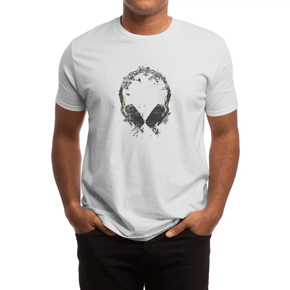 Art Headphones Spor T-Shirt