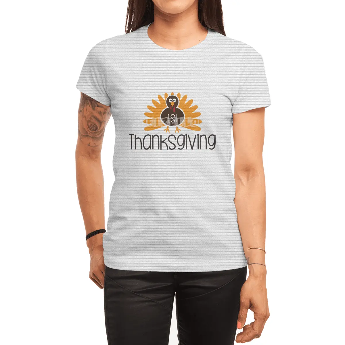 1st Thanksgiving Day Outfits Turkey Spor T-Shirt