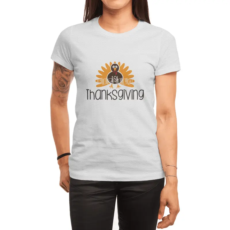 1st Thanksgiving Day Outfits Turkey Spor T-Shirt