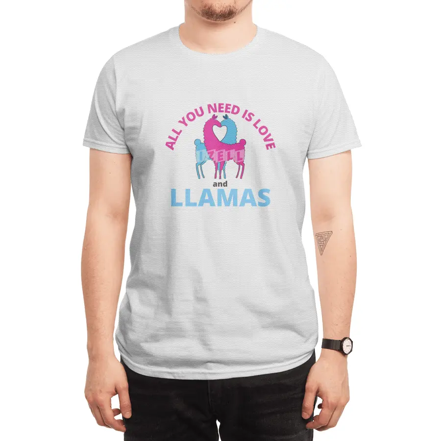 All You Need Is Love And Llamas Cute Animals Spor T-Shirt