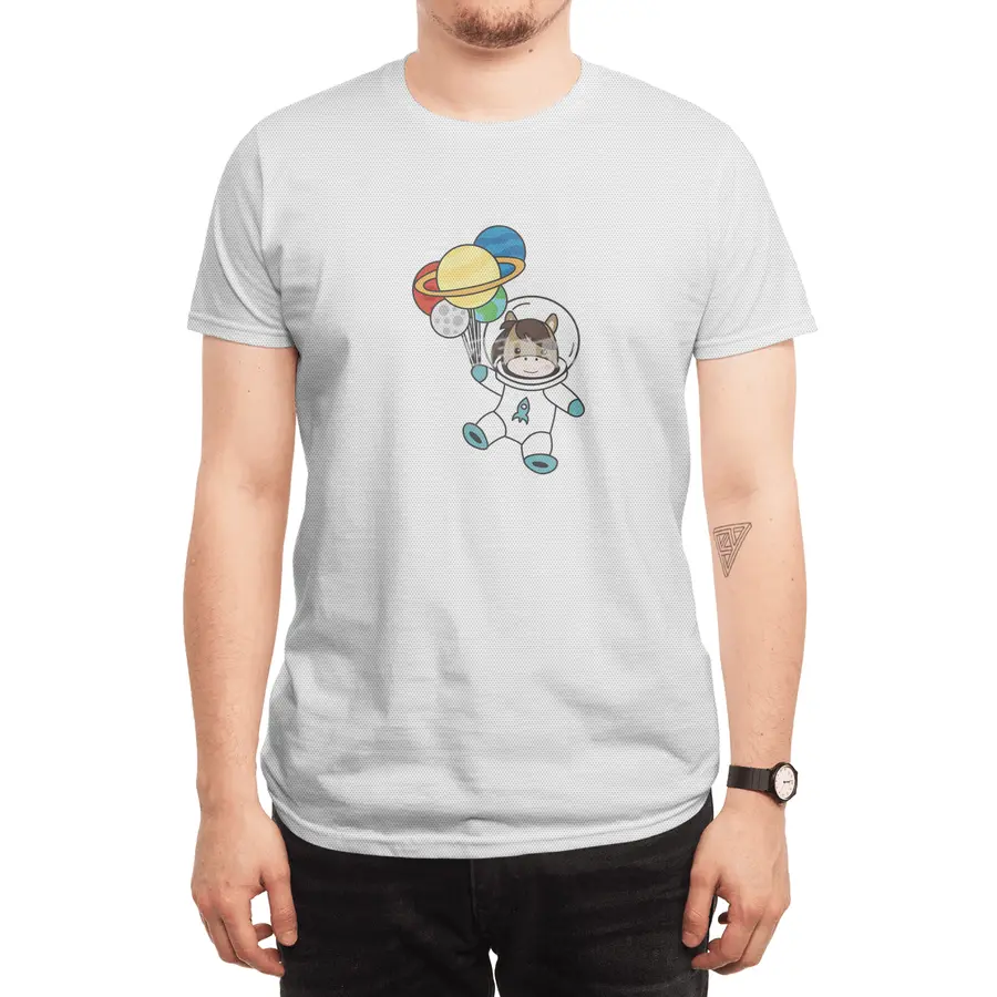 Astronaut Horse Ponny Planet Earth Mars Spor T-Shirt
