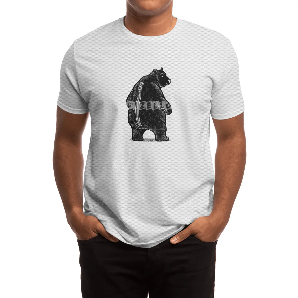 Zipper Bear Disguise Spor T-Shirt