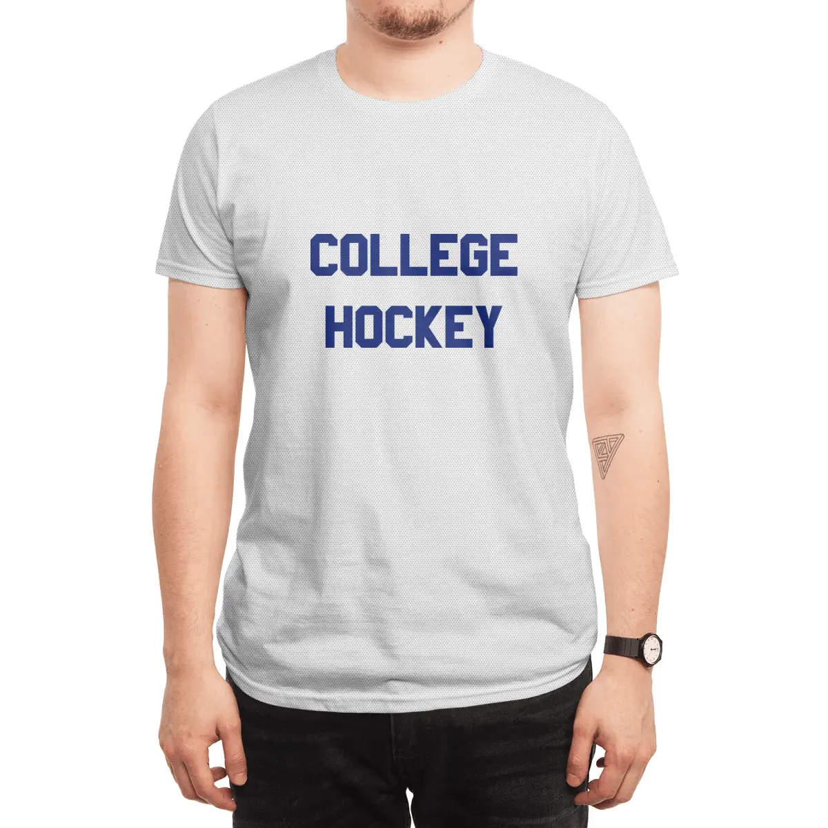 College Hockey Spor T-Shirt