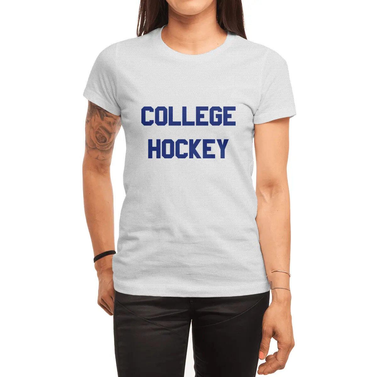 College Hockey Spor T-Shirt
