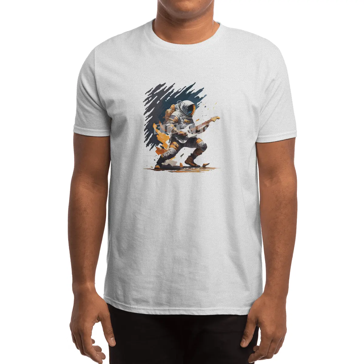 astronaut plays guitar Spor T-Shirt