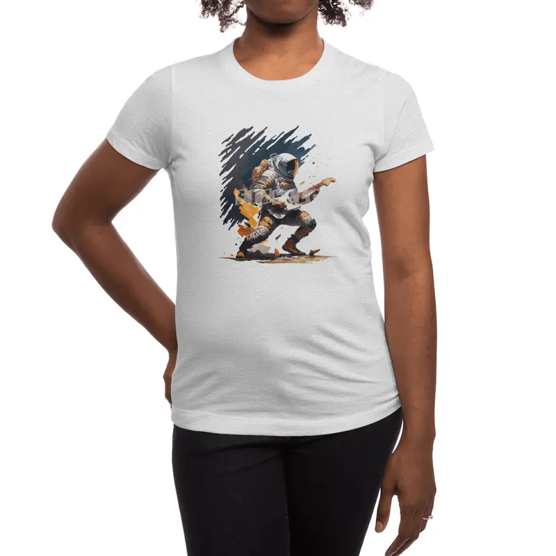 astronaut plays guitar Spor T-Shirt