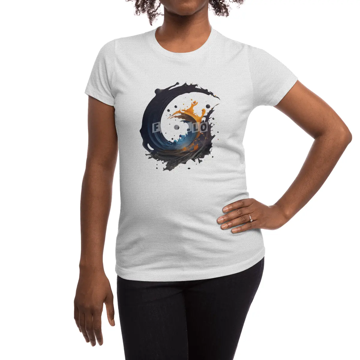 ink splash Spor T-Shirt