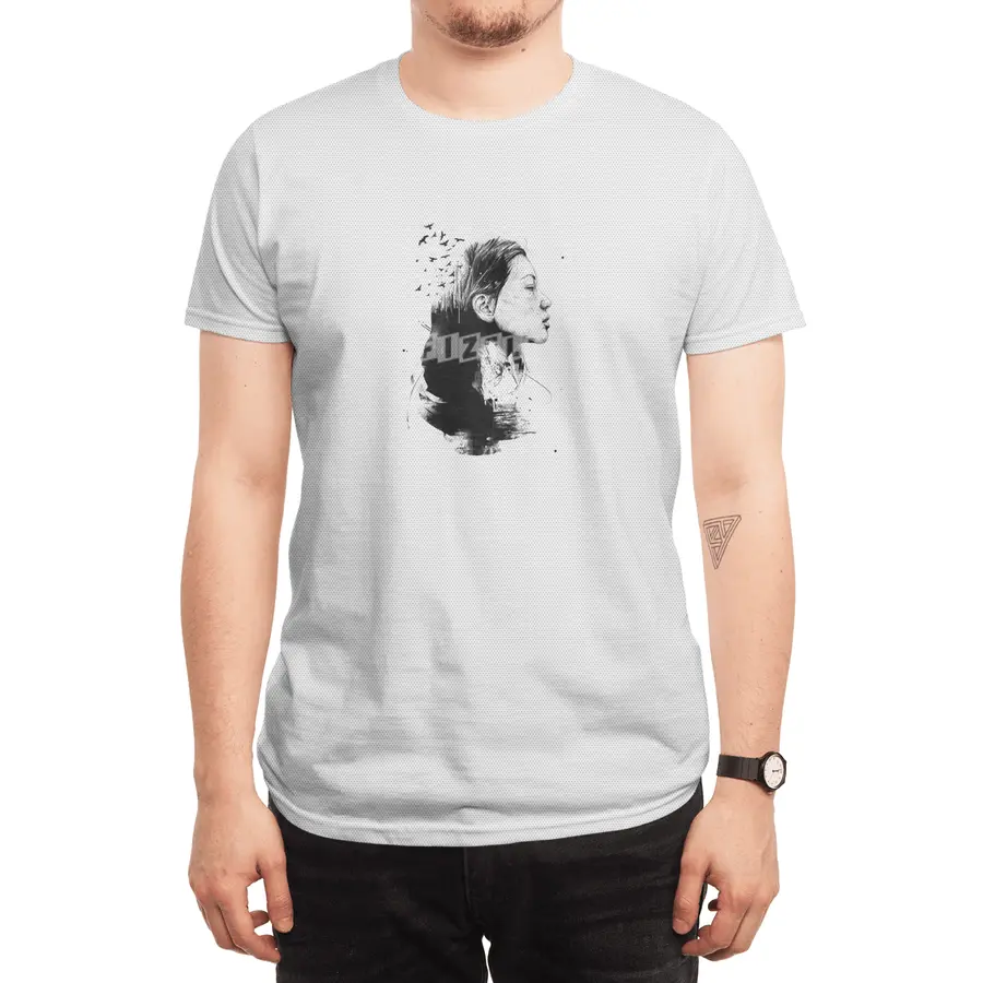 Open your mind (bw) Spor T-Shirt