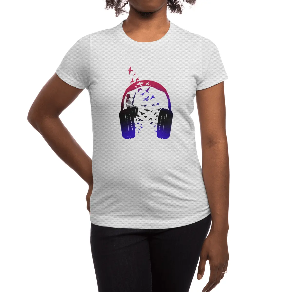 Headphone Music bassoon Spor T-Shirt