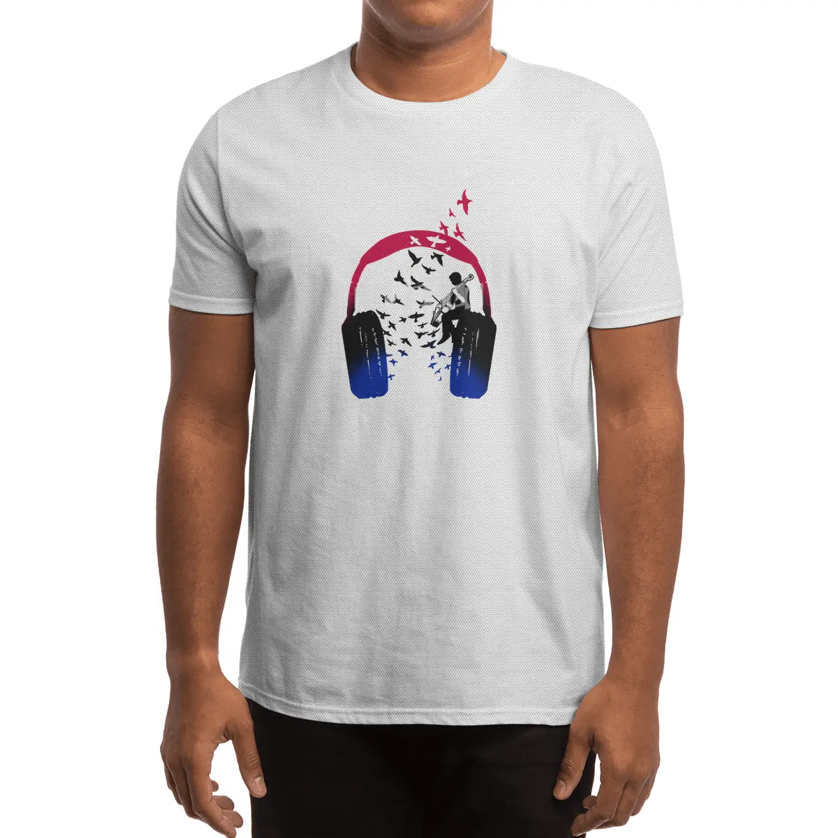 Headphone Music Cello Spor T-Shirt