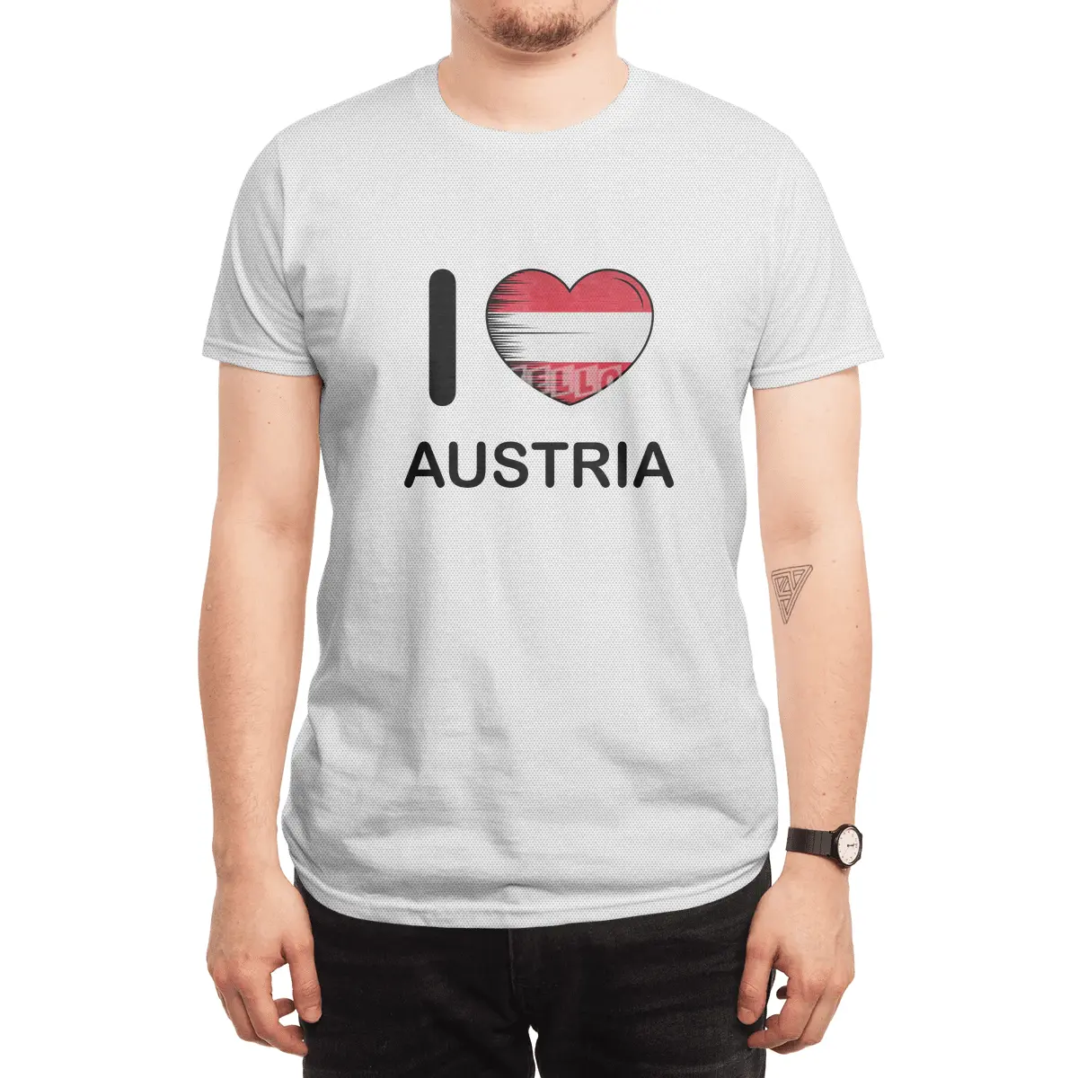I Love Austria, My Homeland, My Country Spor T-Shirt