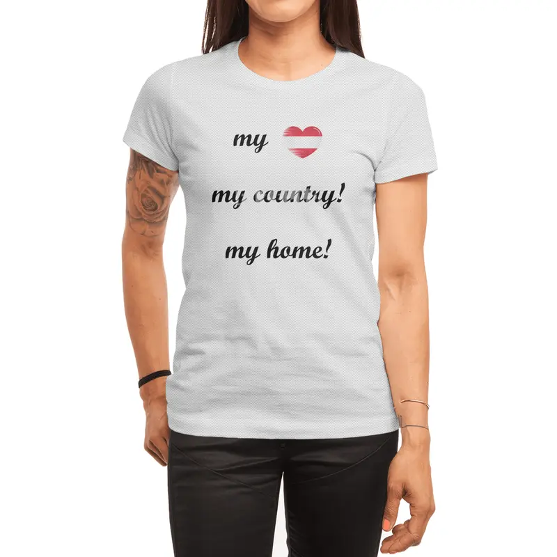 I Love Austria, My Homeland, My Country Spor T-Shirt