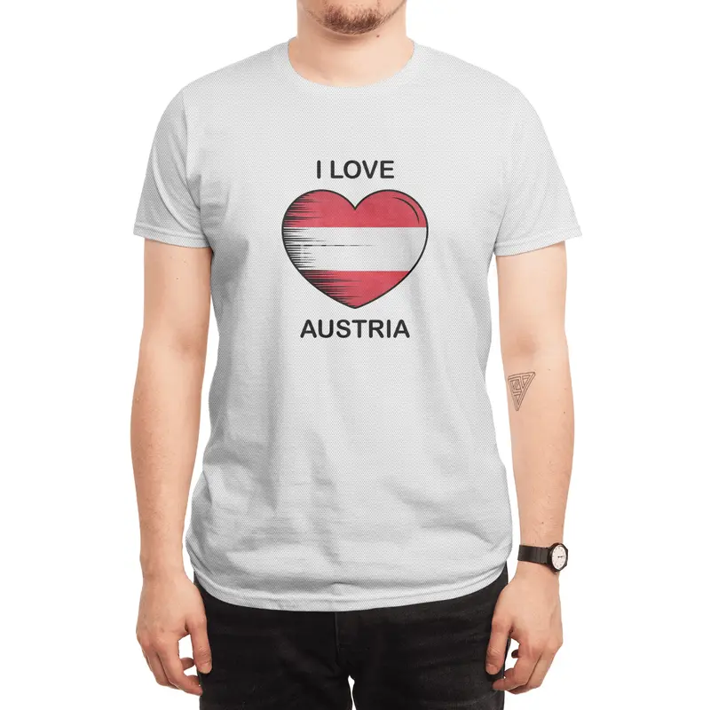 I Love Austria, My Homeland, My Country Spor T-Shirt