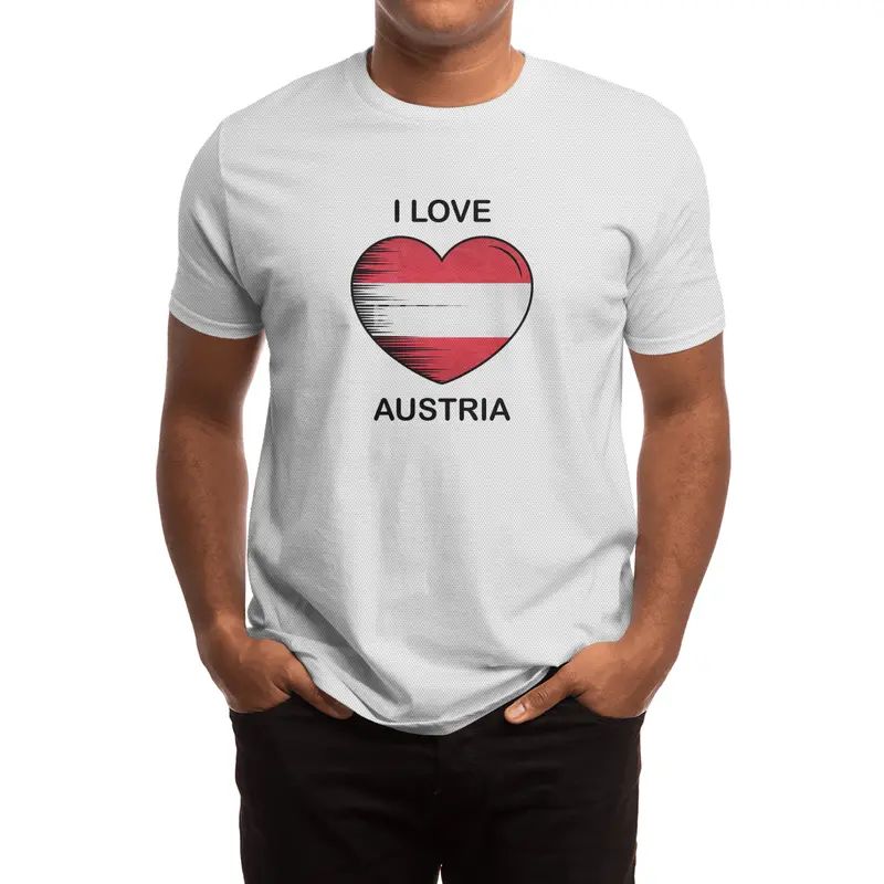I Love Austria, My Homeland, My Country Spor T-Shirt