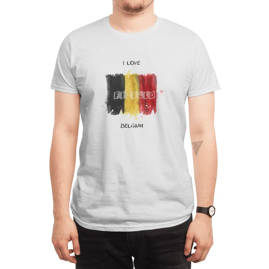 I Love Belgium, My Home, My Country Spor T-Shirt