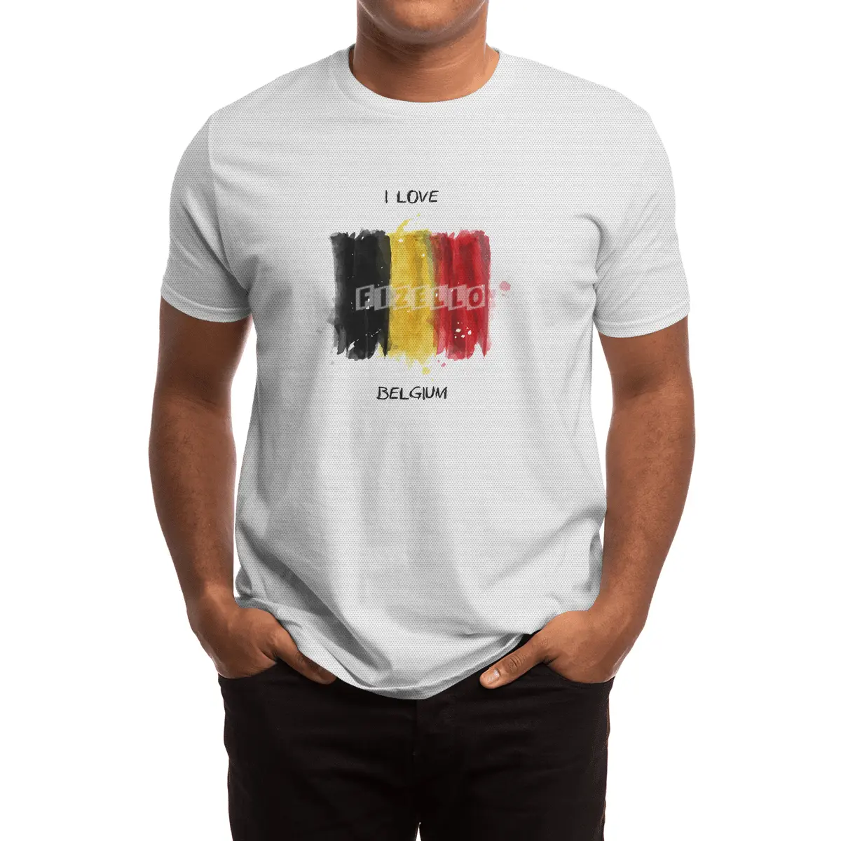 I Love Belgium, My Home, My Country Spor T-Shirt