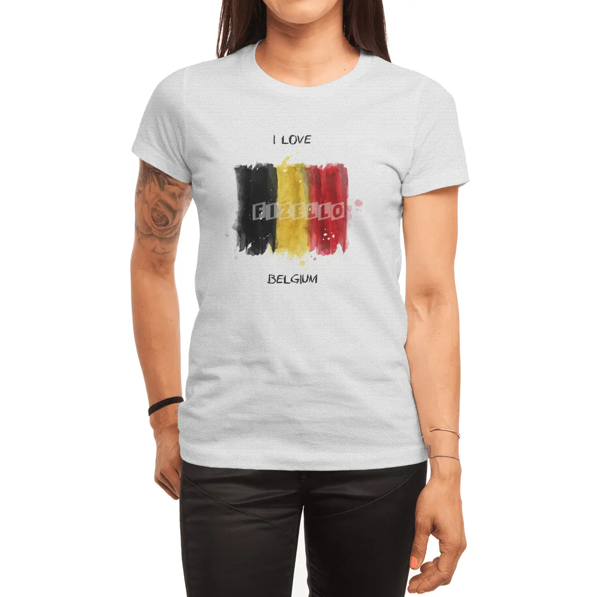 I Love Belgium, My Home, My Country Spor T-Shirt