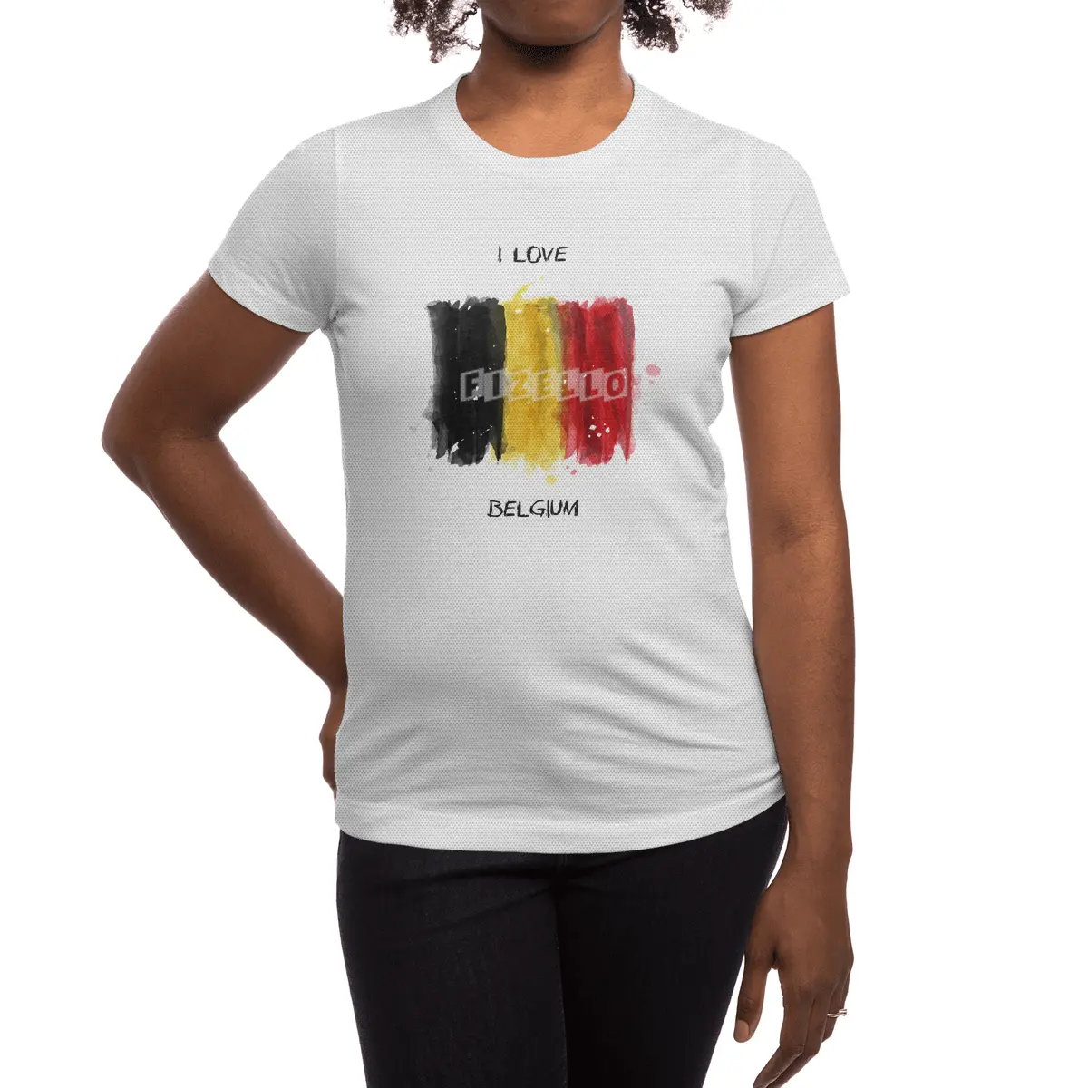I Love Belgium, My Home, My Country Spor T-Shirt