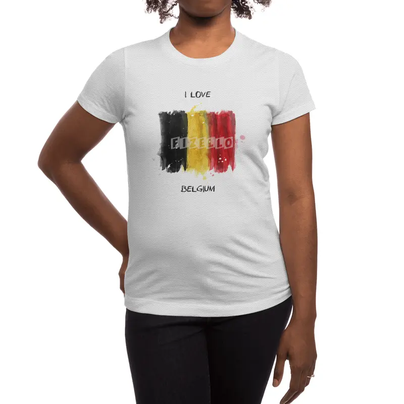I Love Belgium, My Home, My Country Spor T-Shirt