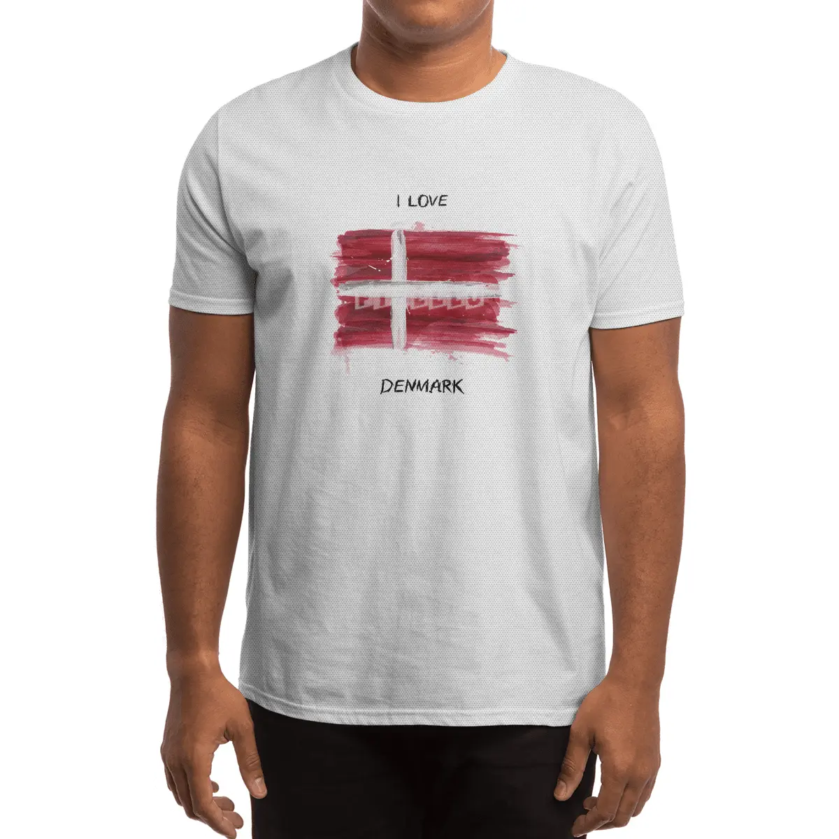 I Love Denmark, My Home, My Country Spor T-Shirt