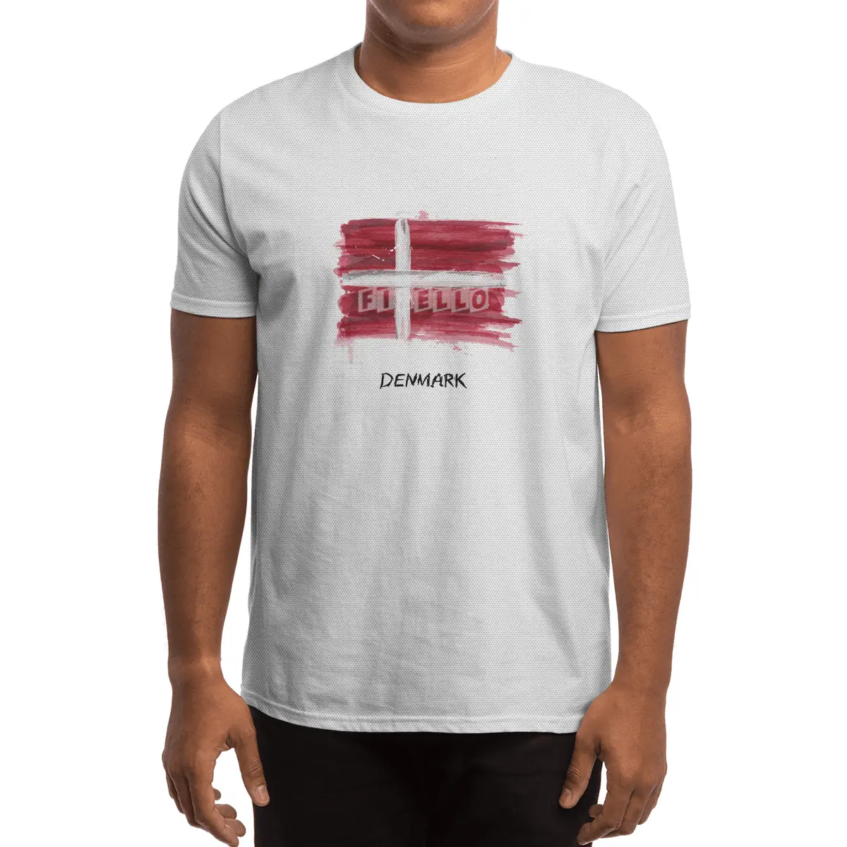 I Love Denmark, My Home, My Country Spor T-Shirt