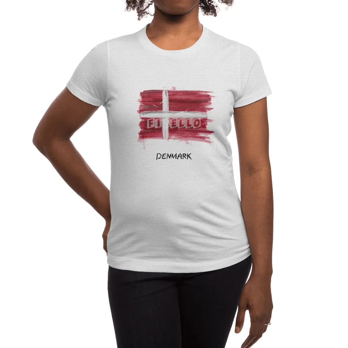 I Love Denmark, My Home, My Country Spor T-Shirt