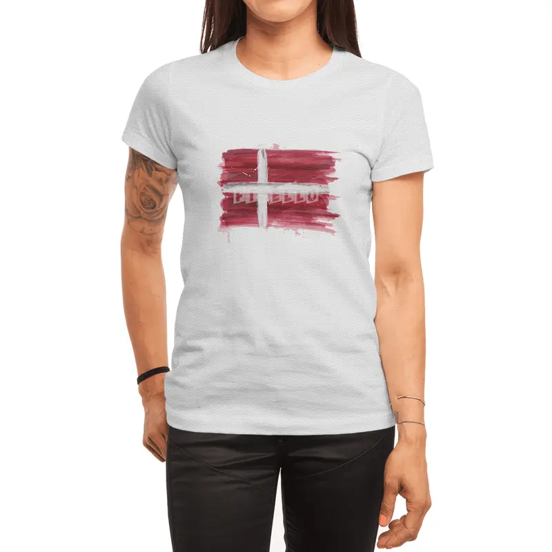 I Love Denmark, My Home, My Country Spor T-Shirt