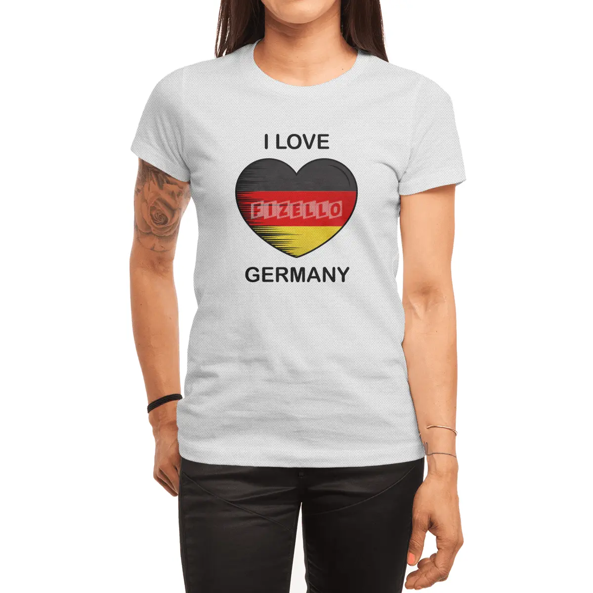 I Love Germany, My Home, My Country Spor T-Shirt