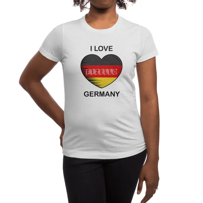 I Love Germany, My Home, My Country Spor T-Shirt