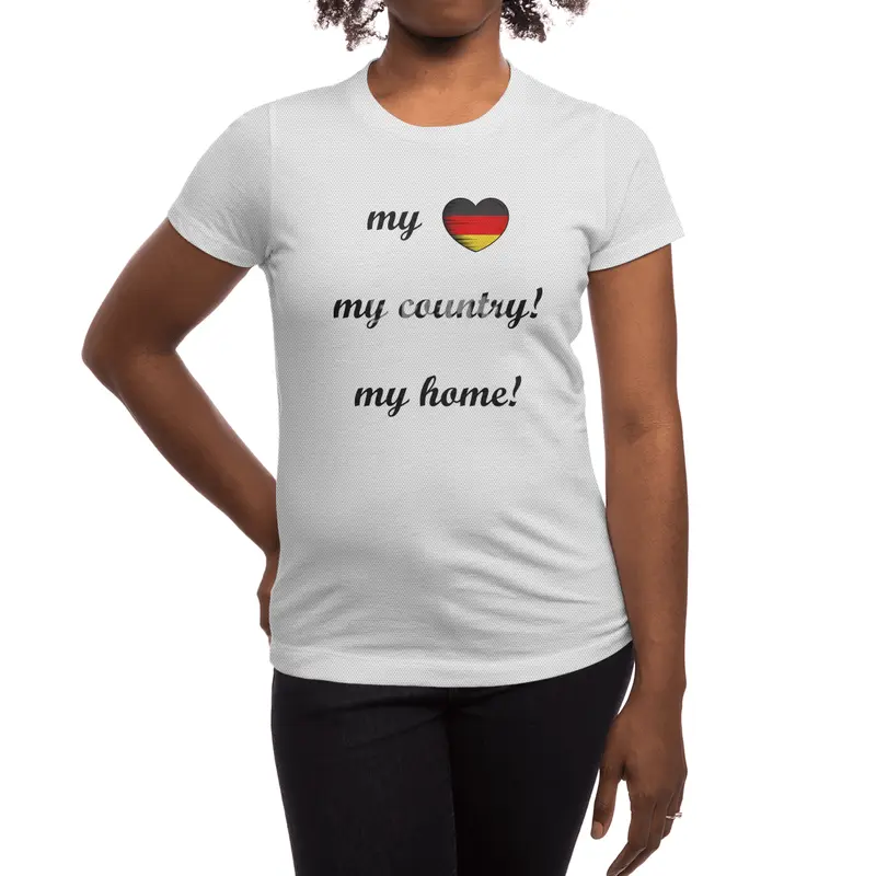 I Love Germany, My Home, My Country Spor T-Shirt
