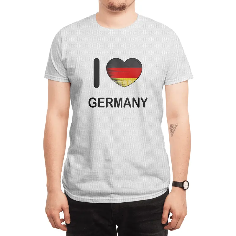 I Love Germany, My Home, My Country Spor T-Shirt