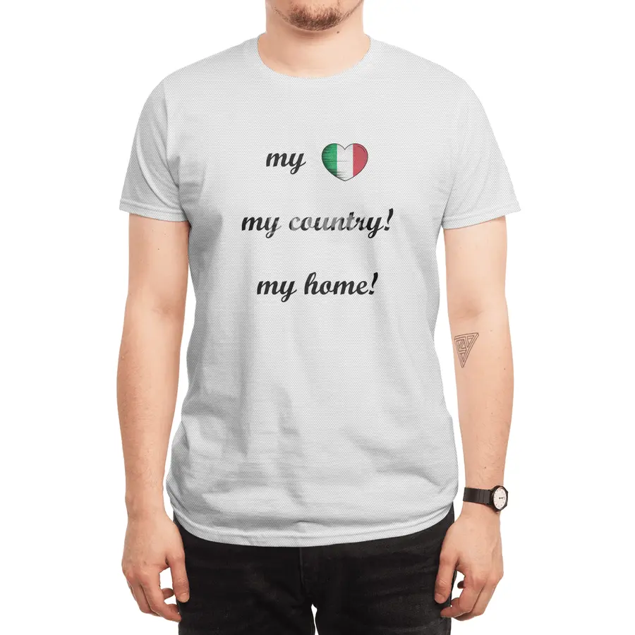 I Love Italy, My Home, My Country Spor T-Shirt