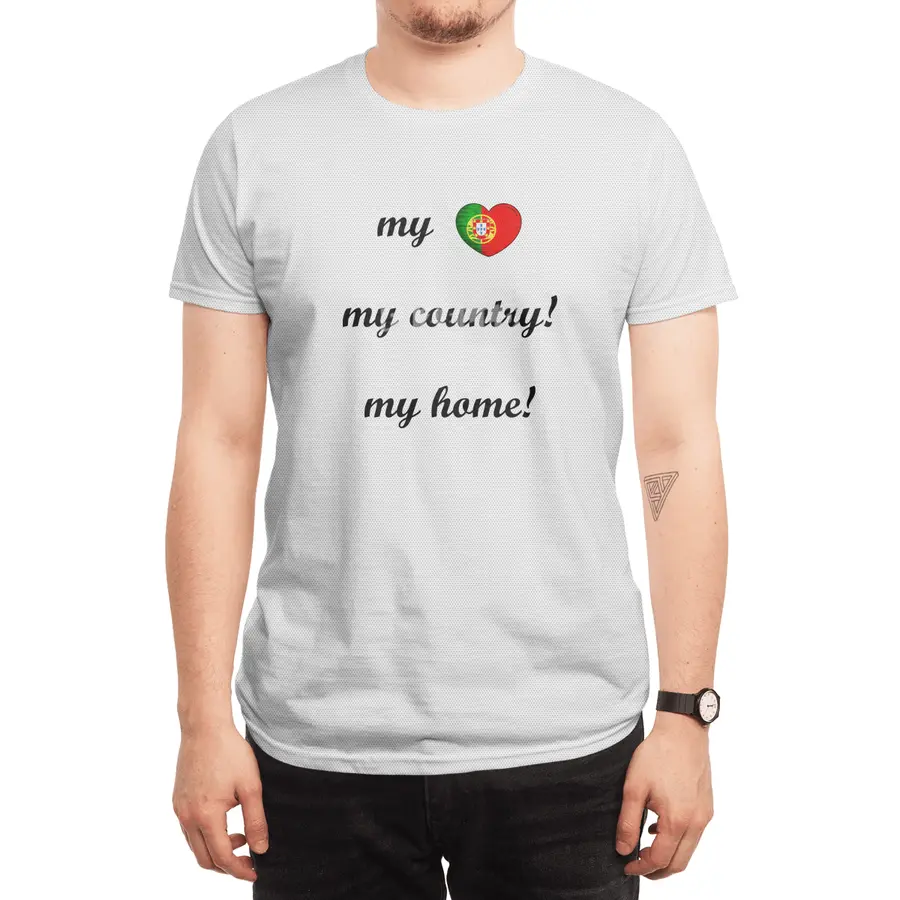 I Love Portugal, My Home, My Country Spor T-Shirt