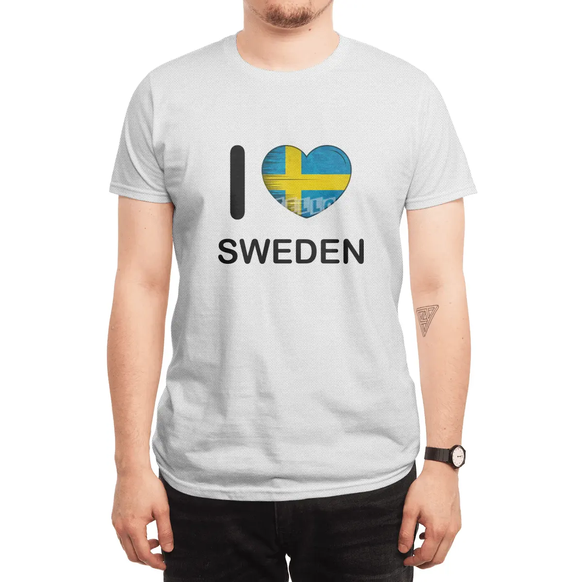 I Love Sweden, My Home, My Country, my Heart Spor T-Shirt