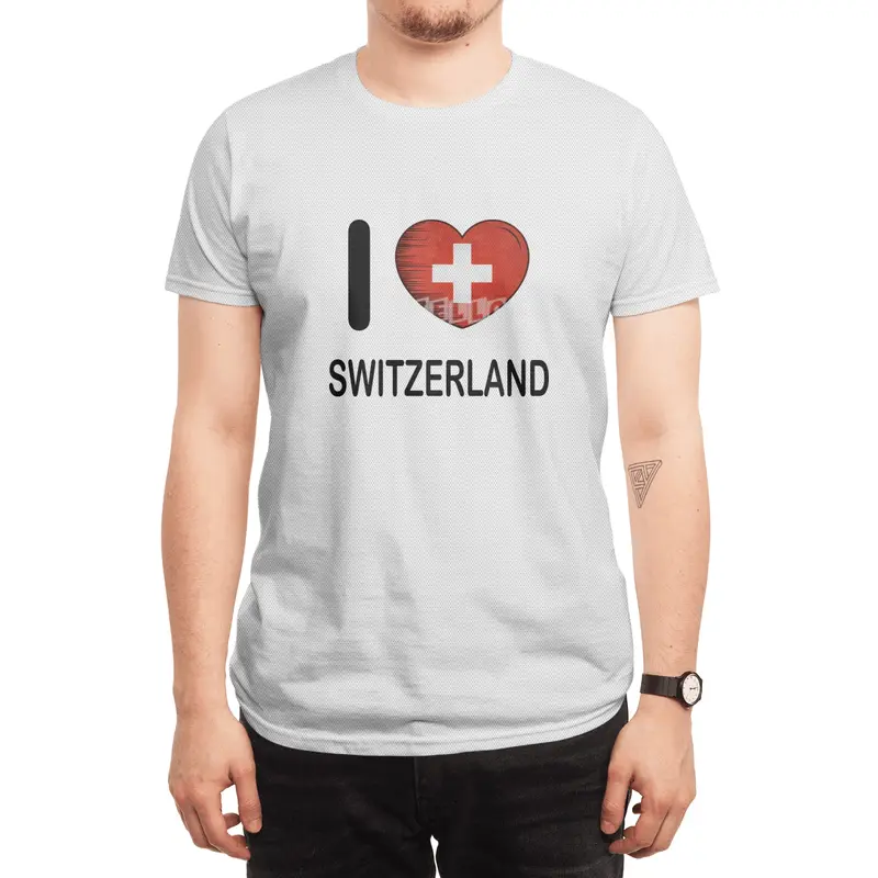 I Love Switzerland, My Home, My Country Spor T-Shirt