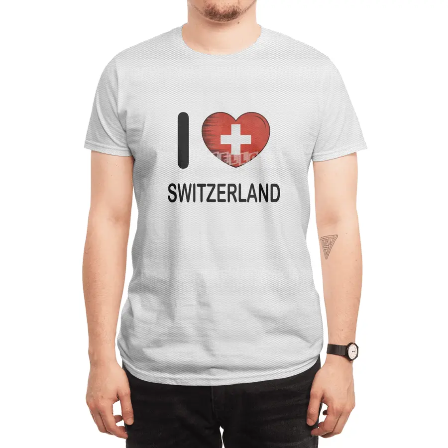 I Love Switzerland, My Home, My Country Spor T-Shirt