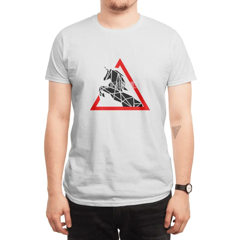 Funny Beautiful Unicorn Road Sign Shirt Spor T-Shirt