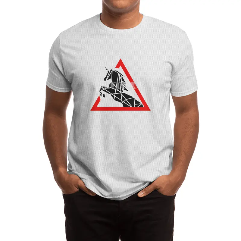 Funny Beautiful Unicorn Road Sign Shirt Spor T-Shirt